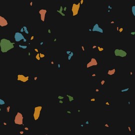 VEELIKE 24 Pack Terrazzo Peel and Stick Floor Tile Black Vinyl Floor Tiles Peel and Stick Waterproof Black Vinyl Flooring for Bathroom Kitchen RV 12''x12'' Self Adhesive Renter Friendly Floor Tile