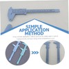 FOMIYES 2sets Plastic Caliper Eyebrow Ruler Measuring Tool Portable Digital