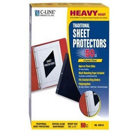 CLI00010 - C-line Traditional Polypropylene Sheet Protector by C-Line