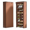 Zapatera Organizador Zapatos Rack Closet 9 Niveles 27 Pares Color Marrón