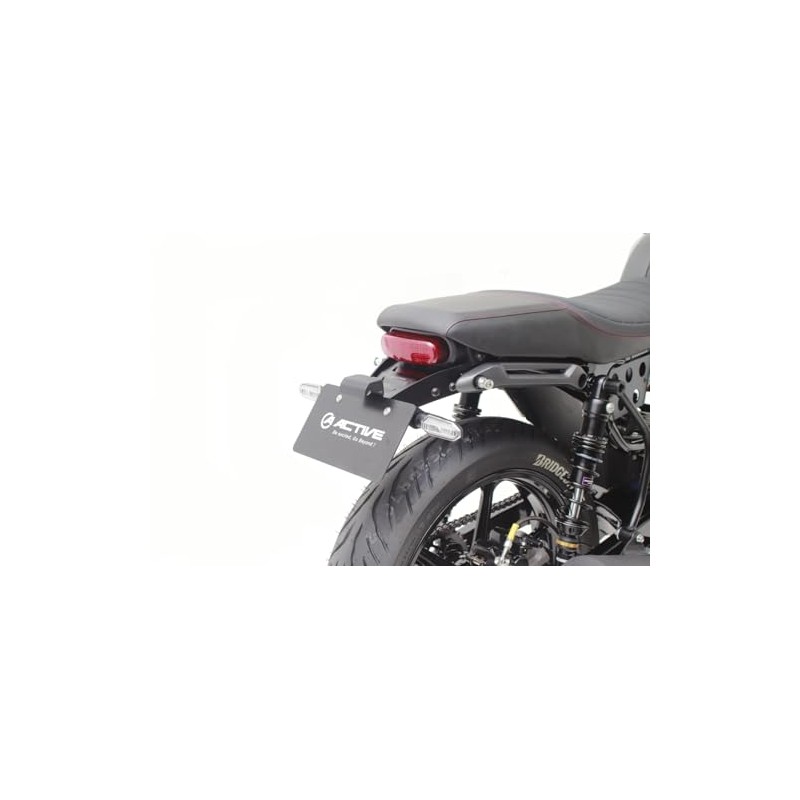 GUTS CHROME Active Active Motorcycle Fenderless Kit, Black [LED License
