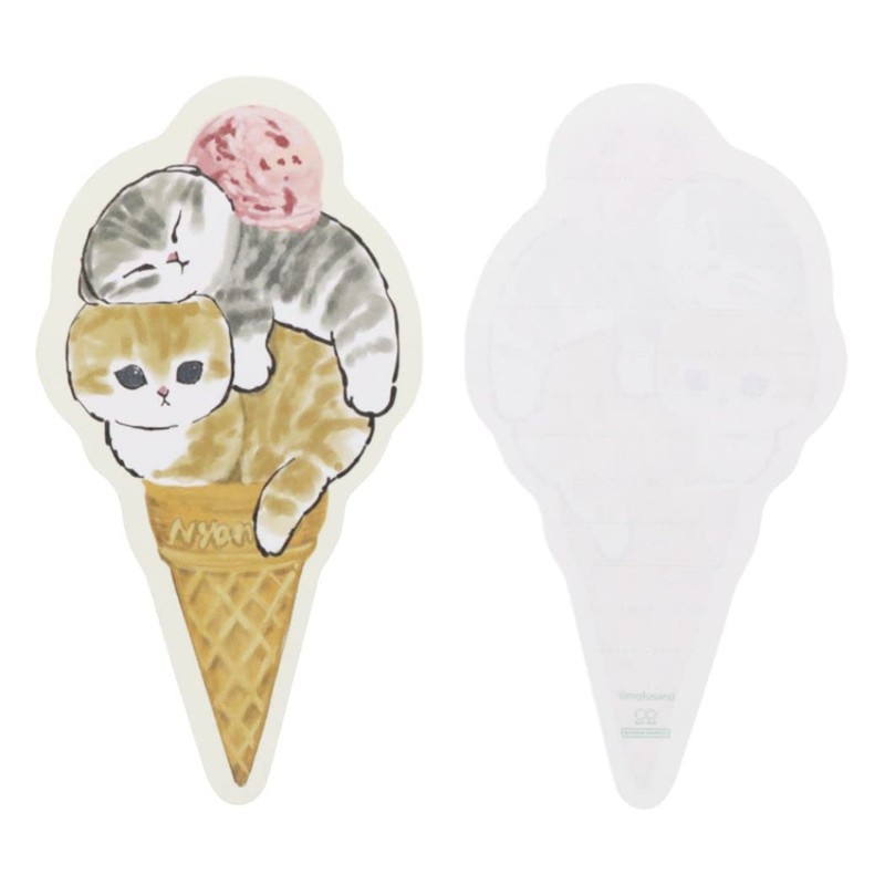 Sunstar Stationery Mofusand Letter Set, Die Cut Mini, Ice S8906173