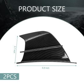 Diamall 2 PCS Motorcycle Fairing Wing, Carbon Fiber Side Spoiler, Fashion Motorcycle Aerodynamic Side Fairings Winglets, Air Deflectors Fairing Winglets Modified for Motorcycle Scooter (Carbon Fiber)