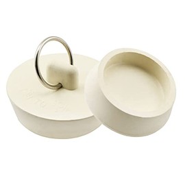 ZYAMY 4 Tapones de Drenaje Blanco, tapón de Goma para Fregadero con Anillo para Colgar, lavadero, bañera, desagüe, Suministros de Cocina, 4 tamaños