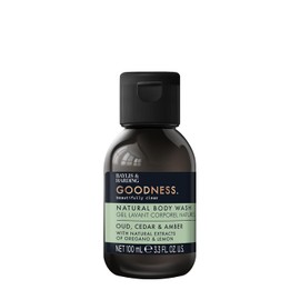 Baylis & Harding Goodness Oud, Cedar & Amber Body Wash 100 ml (Pack of 1) - Vegan Friendly