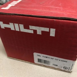 Hilti X-EMTC 226904 3/4in C27 P-Clip X-C Nail Conduit Clip BOX OF 100