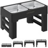 URPOWER Stainless Steel Dog Bowl 2 Pack for 2-in-1 Dog
