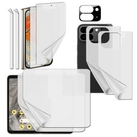 Pixel 9 Pro Fold 5G 2024 Premium TPU film Screen Protector ([Pixel9 Pro Fold] 8 Clear TPU film + 1 Lens protector)