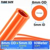 TAILONZ PNEUMATIC Orange 8mm or 5/16 inch OD 5mm ID