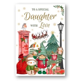 Second Ave Daughter Christmas Winter Postbox Xmas Holiday Festive Greetings Card