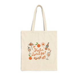 FloralGrace Aperol Spritz Tasche, Holy Aperoli,Bin auf Aperol Spritztour, Aperoli Geschenk, Holy Aperoli Jutebeutel Einkaufsbeutel Tote Bag Tragetasche Damen Einkaufstasche