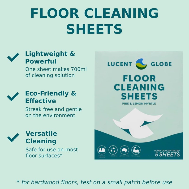 Lucent Globe Floor Cleaning Sheets – Pack of 5 |