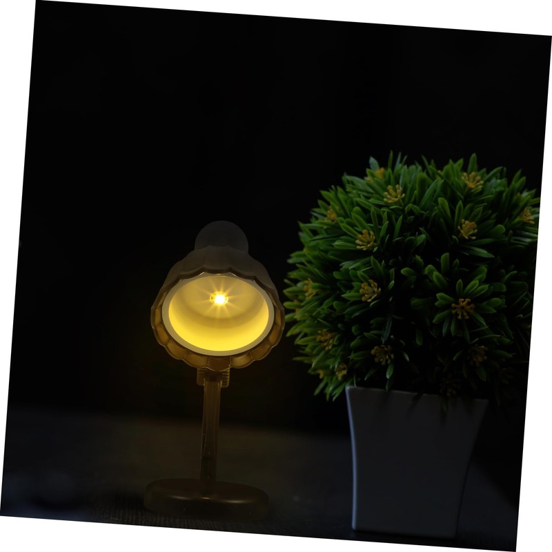 Operitacx Elegant Leaf Lamp Led Tabletop Night Light Soft Studying