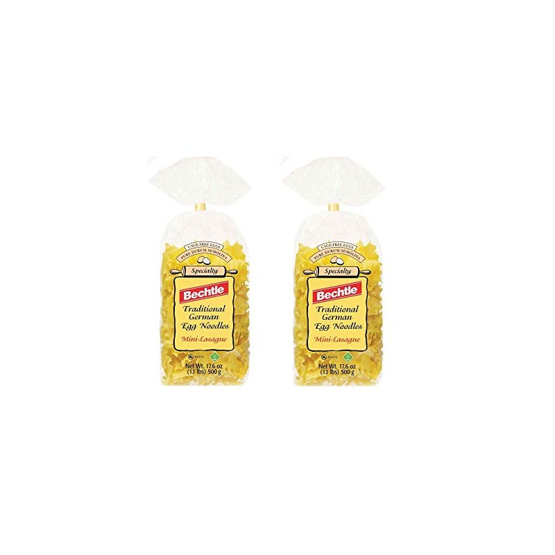Bechtle Mini Lasagna Traditional German Cage Free Egg Noodles 17.6