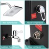 VINGLI 10.6 Gallon 7.5FT Solar Heated Shower with Shower Head,