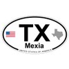 US Decal, Inc. Mexia, Texas Oval Sticker