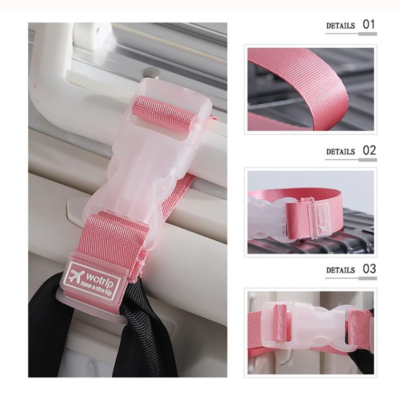 8 PCS Bag Strap for Luggage with Quick Release Buckle