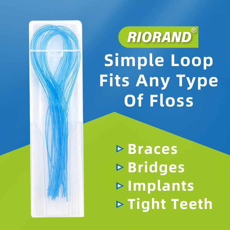 RioRand Floss Threaders, Essential Tool for Maintaining Oral Health with