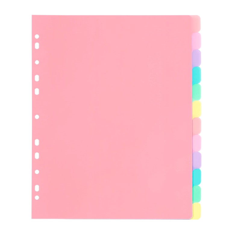 Viquel - Pack of 12 Plastic Rainbow Pastel Dividers -