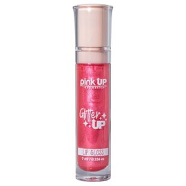 PINK UP  Glitter Up  Gloss  Labial  Brillo hidratante  Efecto Húmedo  Con glitter para labios  Glitters de larga duración  Acabado tornasol y...      