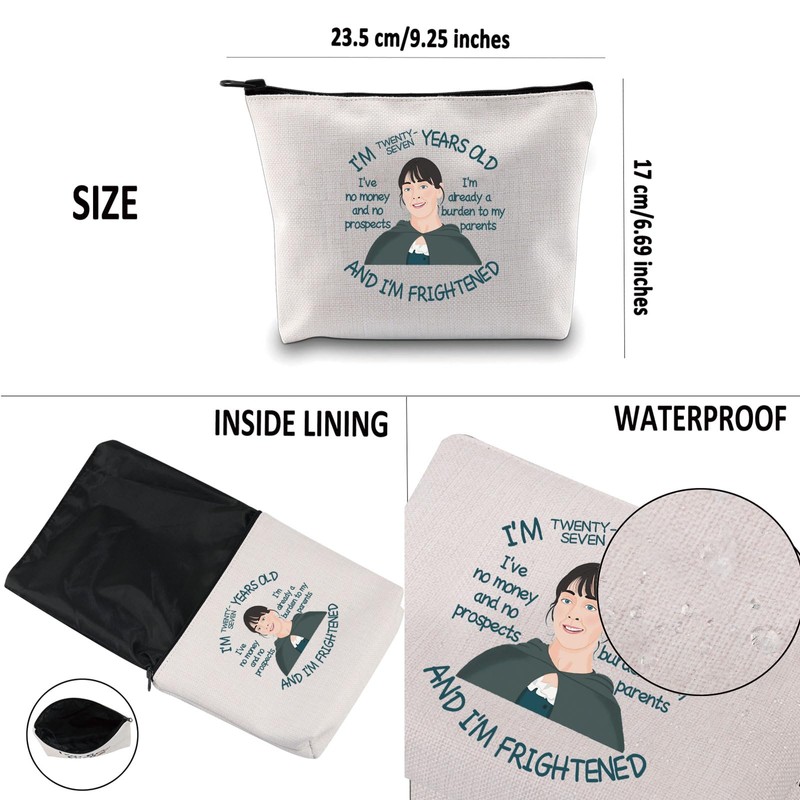 G2TUP Novel Inspired Gift 27-Year-Old Definition Makeup Bag Novel Of