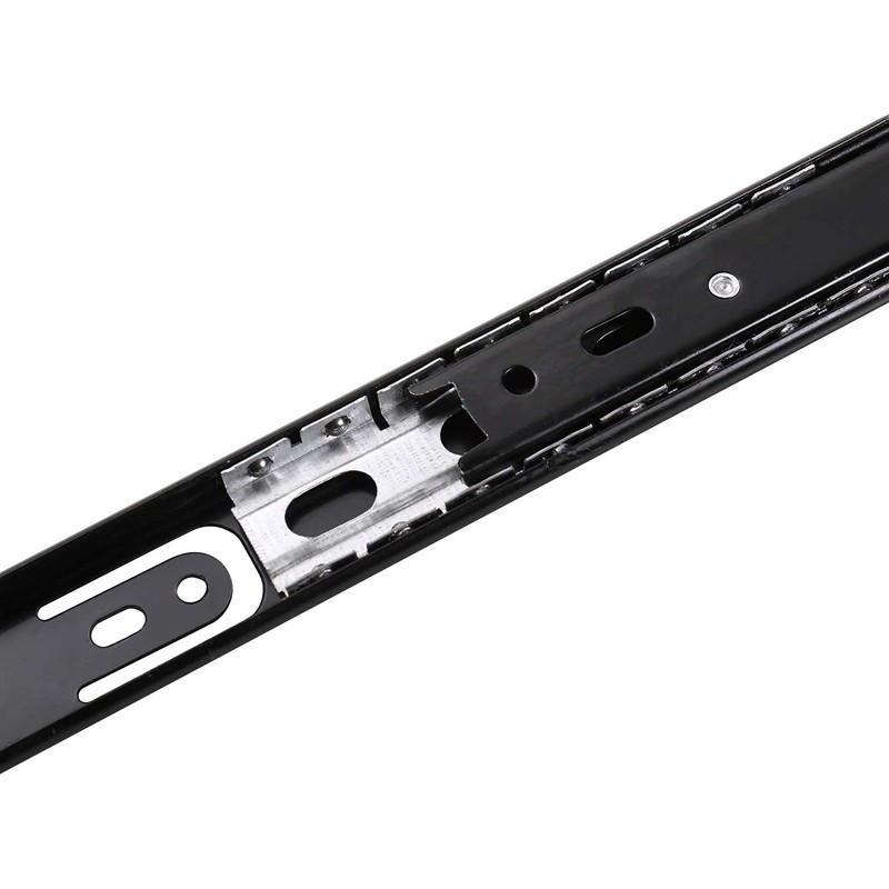 GLE2016 2 Sections Metal Drawer Slide Rail Tracks Ball Bearing