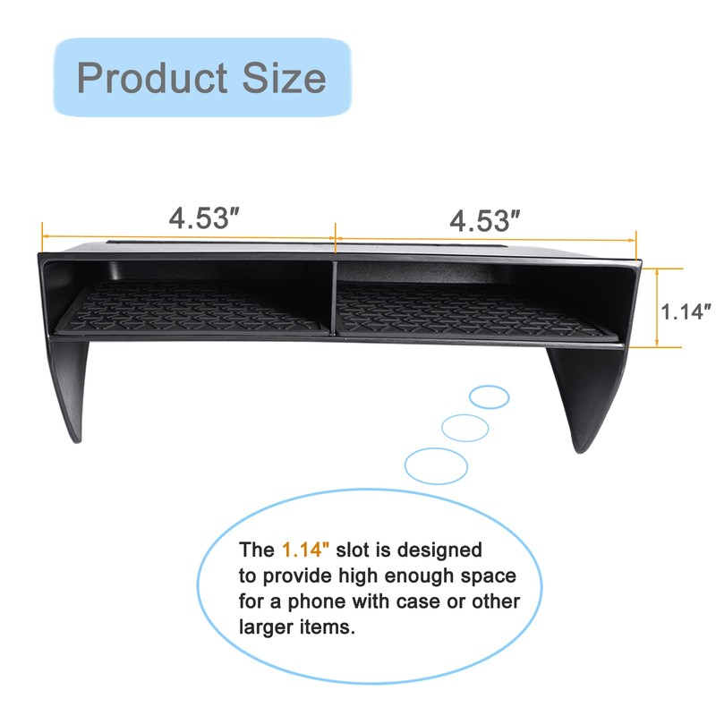 JDMCAR Bigger Slots Center Console Organizer Compatible with Toyota RAV4