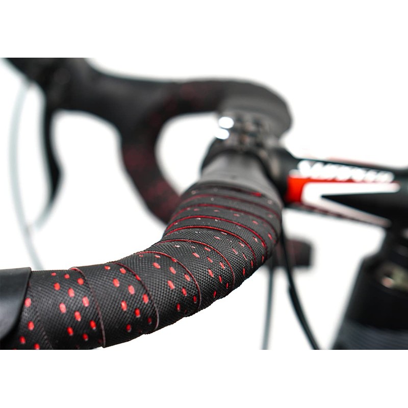 CNCLOL Road Bike Handlebar Tapes,2350mm Bicycle Handlebar Tapes,Red