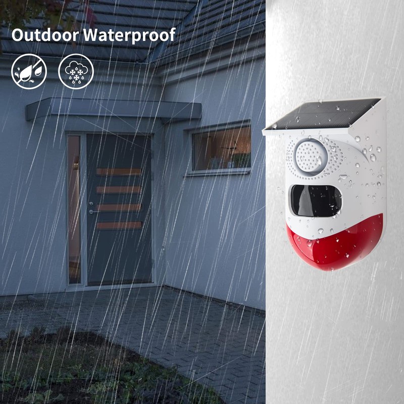 Yasorn Motion Sensor Alarm, Motion Sensor Outdoor with Remote Control,