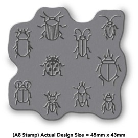 A8 'Bug Pattern' Unmounted Rubber Stamp (RS00021856)