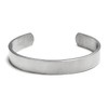 Chisel Brushed Stainless Steel Cuff Bangle Bracelet