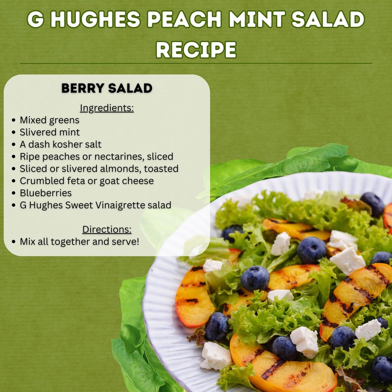 G Hughes Sugar Free Sweet Vinaigrette Dressing - Sugar Free
