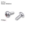 sourcing map M4x8mm Machine Screws Pan Phillips Cross Head Screw