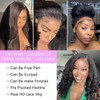 Romface 22 Inch Kinky Straight Lace Front Wigs Human Hair