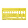 Traceease Designer Oval Brilliant Diamond Gemstone Guide Jewelry Templates Drafting