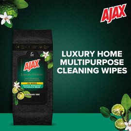 Ajax Luxury Home Multipurpose Cleaning Wipes Exotic Bergamot & Vanilla Bean 110 Pack