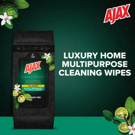 Ajax Luxury Home Multipurpose Cleaning Wipes Exotic Bergamot & Vanilla Bean 110 Pack