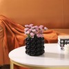 YANWE1 Bubble Vase, Black Ceramic Vase, Modern Vase, Boho Vase,