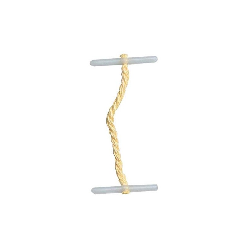 5 Star Treasury Tags Plastic-ended 51mm Yellow [Pack of 100]