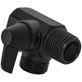 2 Way Shower Arm Diverter Valve for Hand Held Showerhead, Matte Black
