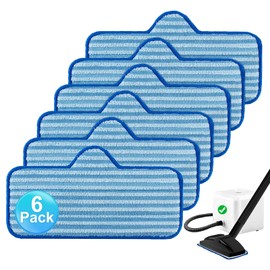 Yuunaie Steam Mop Pads for Dupray Neat Steam Cleaner, 6 Pack Neat Washable and Reusable Microfiber Pads for Dupray Steam Cleaner, Accessories for Dupray Neat Steam Cleaner