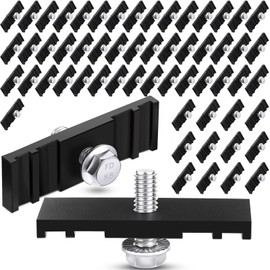 Tandefio 60 Sets Chain Link Fence Sign Mounting Bracket for Chain Link Fence Sign Clip Fastener with Bolts for Banner Display, Yard, Business, Events, Easy Installation Mounting Bracket