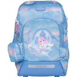 Beckmann ACTIVE AIR FLEX Ergonomic School Backpack for Kids –Lightweight, Adjustable, Expandable – Healthy Posture, Durable – Ages 6-8, Elementary school, 1st & 2nd grade. 20-25 lt. FAIRYTALE, BLUE