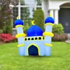 6FT Ramadan Inflatable - Blue and Yellow Mosque