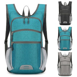 Jokureao Hiking Backpack, 18L Packable Waterproof Daypack for Men & Women, Foldable, Lightweight Travel Rucksack for Outdoor Activities, Cycling & Weekend Trips