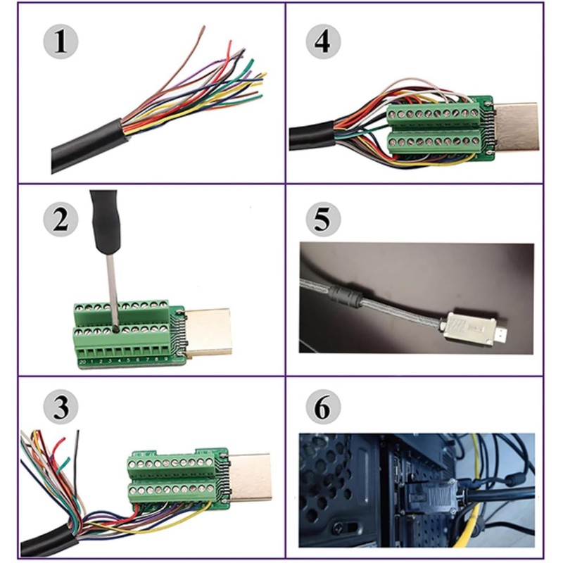 HDMI 3 in 1 HDMI Repair Kit Include HDMI Solderless