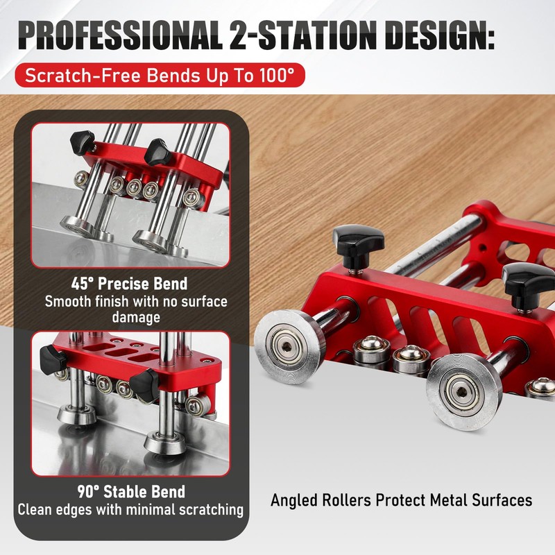 Lingvee Sheet Metal Roller 2 Station Bender Roofing Tools Sheet