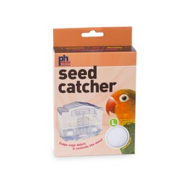 Prevue Pet Products 822W Mesh Bird Seed Catcher, White, Large/13