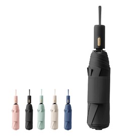 Simple French Style Folding Umbrella, One-touch Automatic Opening and Closing, Wide Velcro Umbrella Buckle, 8 Ribs, Durable, Lightweight, Easy to Carry, Rain or Shine, Rain or Rainy Rain, Rain