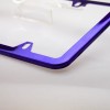 MotorVehicleParts 4Hole Slim Powder Coated Candy Purple Stainless Steel License